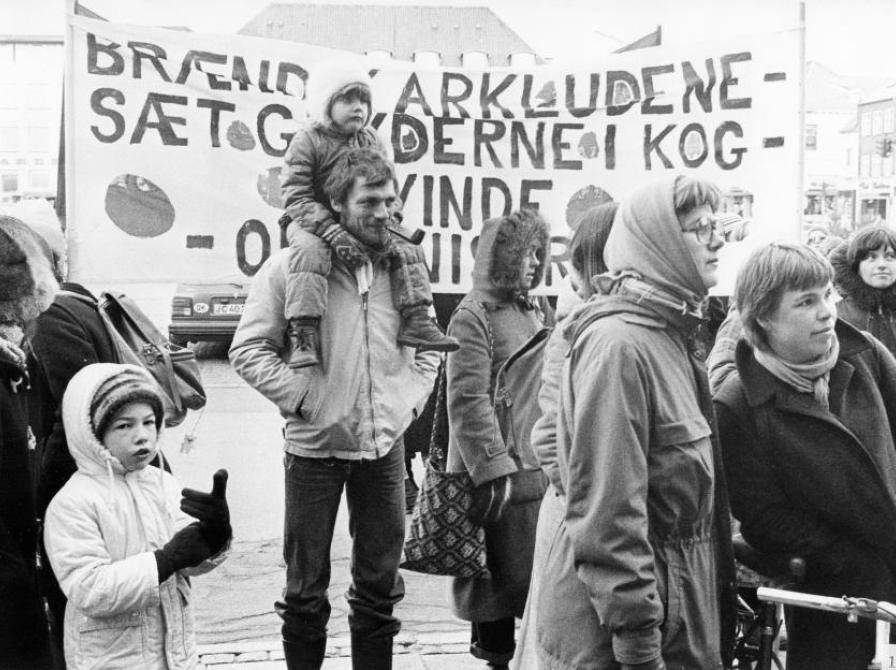 Kvindernes Internationale Kampdag, Stændertorvet 1982, fot. Jytte Jørgensen